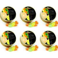 6 x Simpkins Orange Lemon and Grapefruit Drops 200g Tin Sweets Candy Lollies