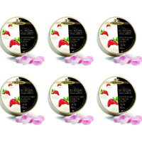 6 x Simpkins Strawberries & Cream Drops 200g Tin Sweets Candy Lollies