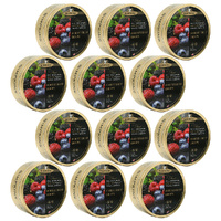 Simpkins Forest Fruit Drops 12 x 200g Tins Traditional British Berry Travel Sweets