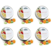6 x Simpkins Sugar Free Mixed Fruit Drops 175g Tin Sweets Candy Lollies