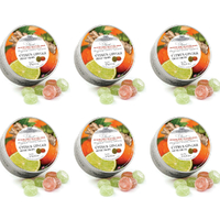 6 x Simpkins Sugar Free Citrus & Ginger Fruit Drops 175g Tin Sweets Candy Lollies