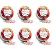 6 x Simpkins Sugar Free Rhubarb & Custard Drops 175g Tin Sweets Candy Lollies
