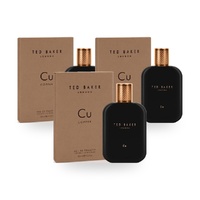 Ted Baker for Men Cu Copper Tonic Eau De Toilette EDT 100ml Pack of 3
