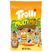 Trolli Treasure Island Multimix 500g Mixed Family Pack Lollies Favourites