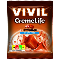 Vivil Sugar Free Creme Life Caramel Candy Sweets 60gm