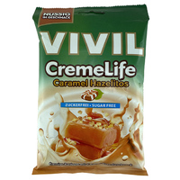 Vivil Sugar Free Creme Life Caramel Hazelitos Candy Sweets 110gm