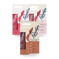 Lanolips Tinted Lip Balm SPF 30 12.5g Trio – Rhubarb, Rose & Perfect Nude