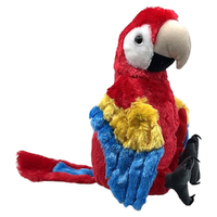 Wild Republic Cuddlekins Scarlet Macaw Parrot Plush Toy Stuffed Animal 30cm