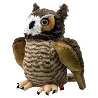 Wild Republic Cuddlekins Great Horned Owl Plush Toy Stuffed Animal 30cm