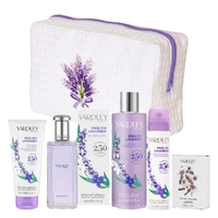 Yardley English Lavender Pamper Pack Gift Set with Bonus Luxury Ogilvies Lavender Bag