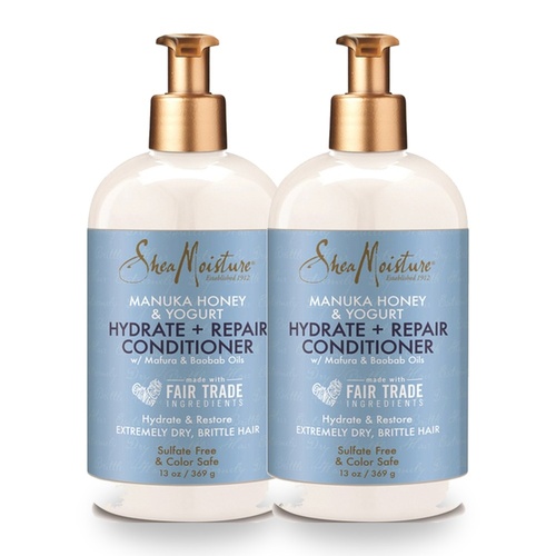 SheaMoisture Manuka Honey and Yoghurt Hydrate & Repair Conditioner 369ml Pack of 2