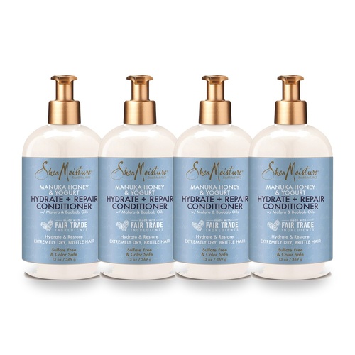 SheaMoisture Manuka Honey and Yoghurt Hydrate & Repair Conditioner 369ml Pack of 4