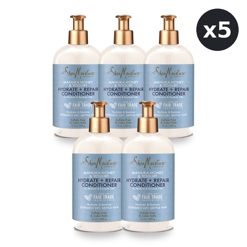 SheaMoisture Manuka Honey and Yoghurt Hydrate & Repair Conditioner 369ml Pack of 5