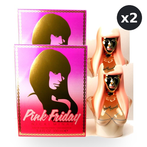 Nicki Minaj Pink Friday Eau De Parfum EDP Spray 100ml Pack of 2
