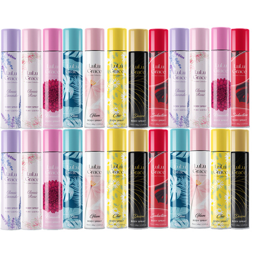 Lulu Grace 24 Pack Womens Body SprayFragrance Set 75ml Assorted