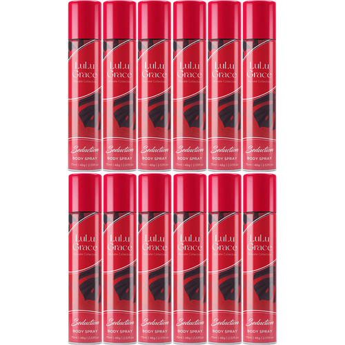 Lulu Grace Seduction Body Spray 75ml 12 Packs Fragrance Set for Women