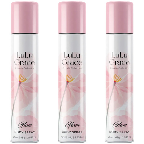 Lulu Grace Glam Body Spray Set 3 Packs 75ml Each