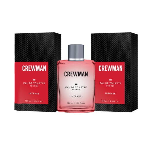 Crewman Intense Mens Eau De Toilette EDT 100ml x2 Long Lasting Fragrance