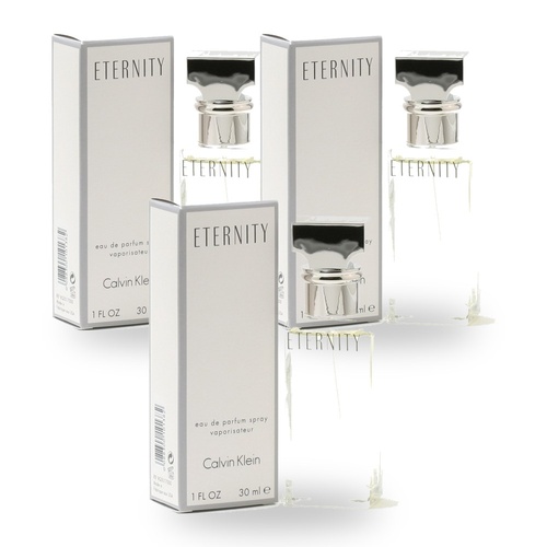 Calvin Klein Eternity Eau De Parfum EDP Spray 30ml Pack of 3