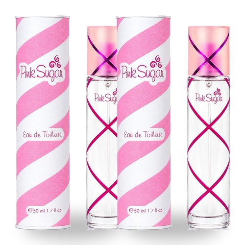 Aquolina Pink Sugar Eau De Toilette EDT Spray 50ml Pack of 2
