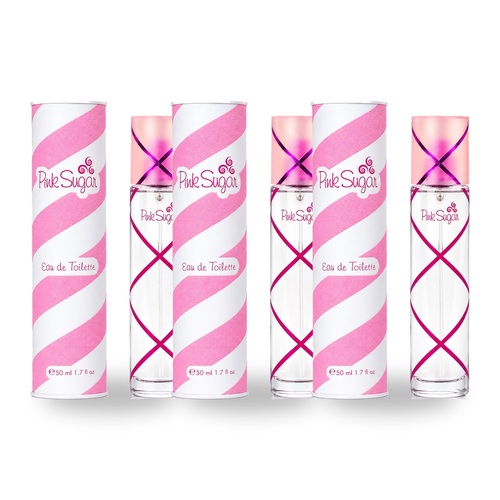 Aquolina Pink Sugar Eau De Toilette EDT Spray 50ml Pack of 3