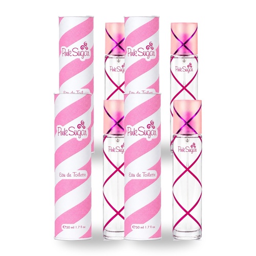 Aquolina Pink Sugar Eau De Toilette EDT Spray 50ml Pack of 4
