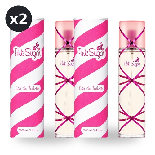 Aquolina Pink Sugar Eau De Toilette EDT 100ml Pack of 2
