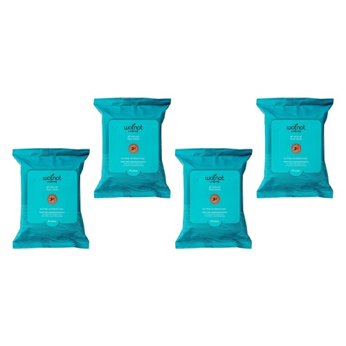 WOTNOT Wipes Ultra Hydrating 25 Pack Bundle of 4