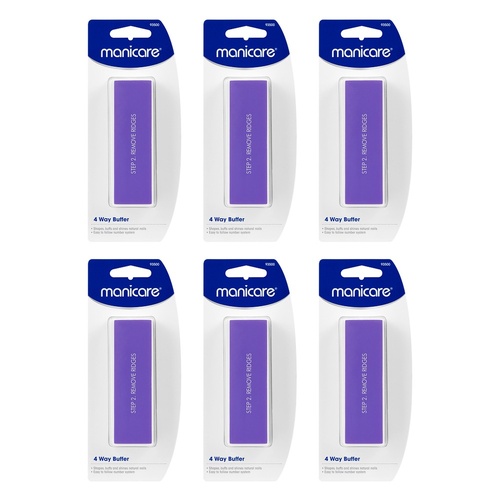 Manicare 4 Way Buffer x 3 Bundle of 6