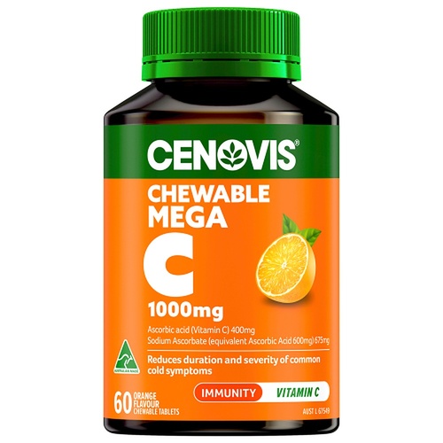 Cenovis Chewable Mega C 1000mg Orange 60 Tablets