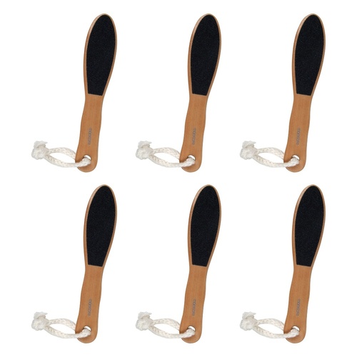 Manicare Wooden Foot File x 3 Bundle of 6