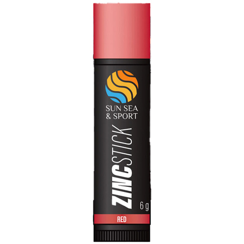 Sun Sea and Sport Red Zinc Stick 6g Water Resistant Face Paint