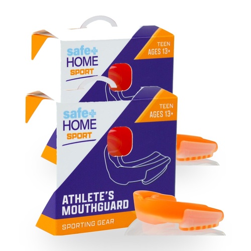 Safe Home Care Sport Teen Athletes Mouthguard Ages 13+ Colours are Random Pack of 2
