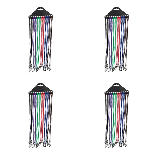Health & Beauty Spectacle Cords Assorted Colours Pack of 12 Bundle of 4