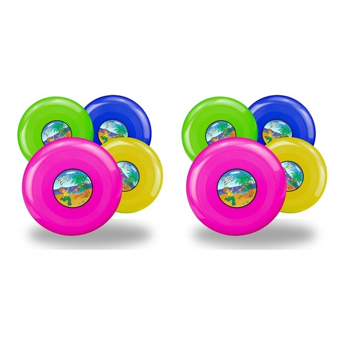 Frisbee 23cm Flying Disc Assorted Colours - Random Colour Supplied Pack of 2