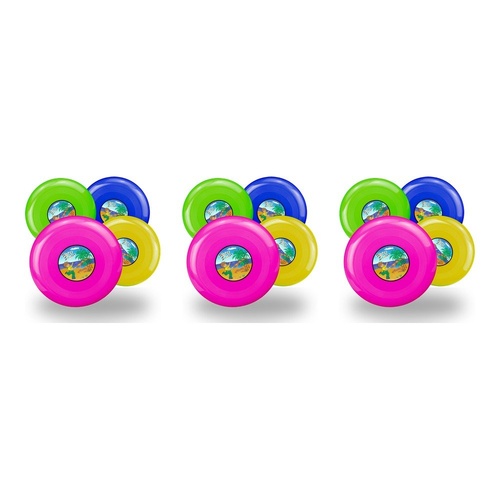 Frisbee 23cm Flying Disc Assorted Colours - Random Colour Supplied Pack of 3