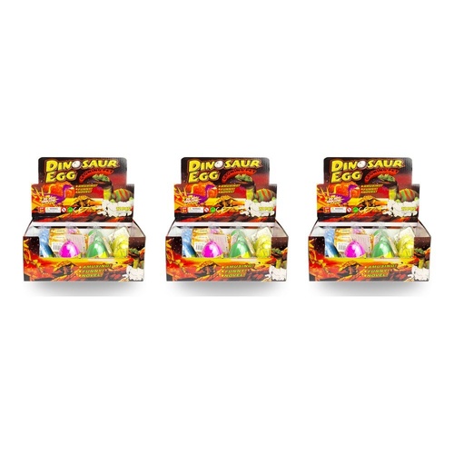 Dinosaur Egg Growing Pet Hatching Egg Counter Display of 12 Bundle of 3