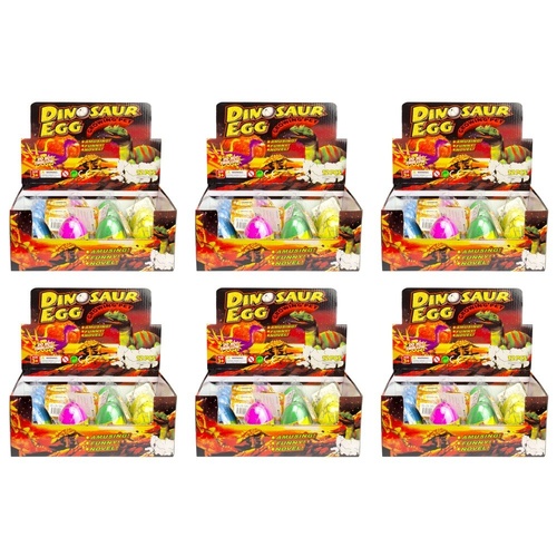 Dinosaur Egg Growing Pet Hatching Egg Counter Display of 12 Bundle of 6