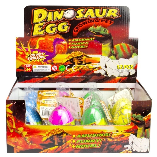 Dinosaur Egg Growing Pet Hatching Egg Counter Display of 12