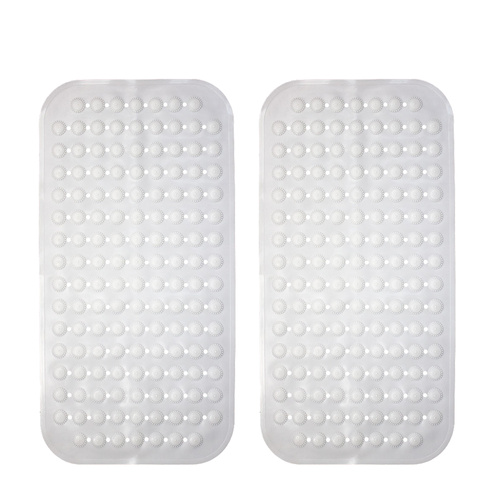 Safe Home Care Bath Mat Anti Slip Shower Suction Cup 70 x 35cm Pack of 2