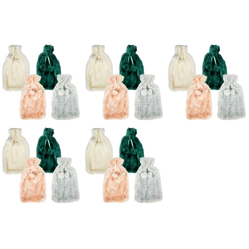 Health & Beauty Plush Pom Pom Hot Water Bottle Cover Assorted Colours - Random Colour Supplied Pack of 5