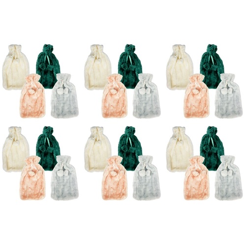 Health & Beauty Plush Pom Pom Hot Water Bottle Cover Assorted Colours - Random Colour Supplied Pack of 6