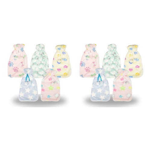 Health & Beauty Plush Pom Pom Hot Water Bottle Cover Assorted Prints - Random Design Supplied Pack of 2