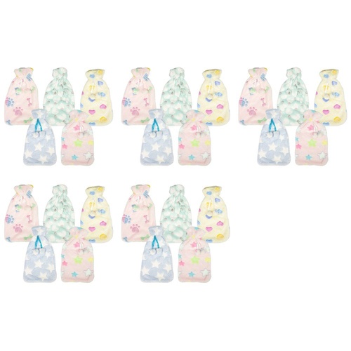 Health & Beauty Plush Pom Pom Hot Water Bottle Cover Assorted Prints - Random Design Supplied Pack of 5