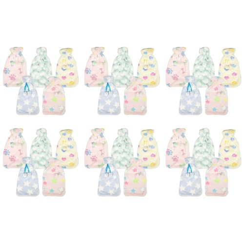 Health & Beauty Plush Pom Pom Hot Water Bottle Cover Assorted Prints - Random Design Supplied Pack of 6