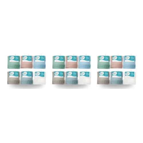 Beauty & Me Face Washer 100% Cotton 34 x 34cm - Random Colour Supplied Pack of 3