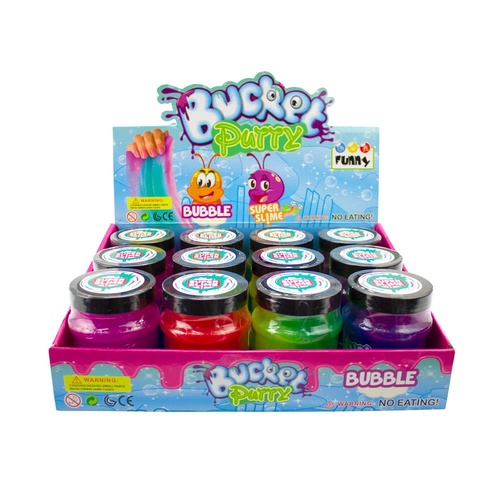 Bucket Putty Slime Counter Display of 12