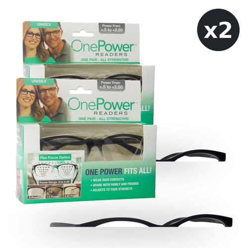 Reading Glasses Two Tone Oval +0.5 To +2.50 Pack of 2