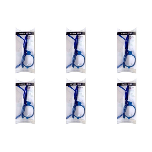Beauty & Me Magnifying Makeup Glasses +3.50 Strength - Random Colour Supplied Pack of 6
