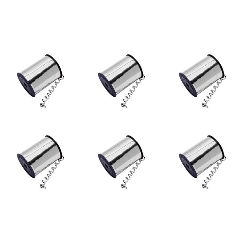 Curling Ribbon Metallic Silver 5mm x 500 Yards Pack of 6